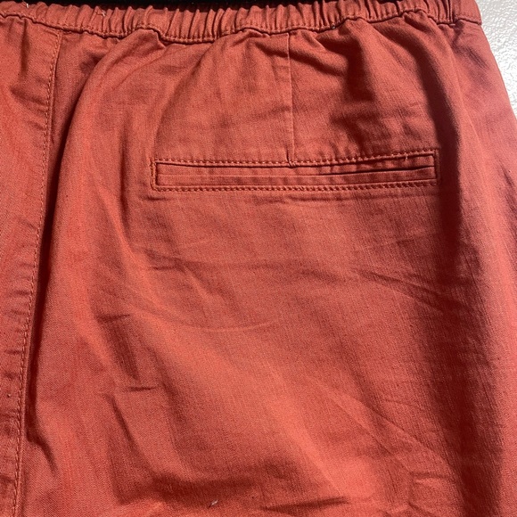 Pact Twill Elastic Waist Cropped Pants - L - Picture 5 of 6